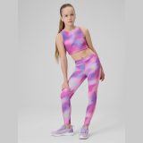 Rýchloschnúce športové legíny dievčenské - multicolor · záber 1