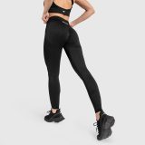 Bezšvové legíny Iron Aesthetics Seamless Butt, čierne · záber 4