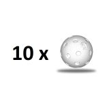Florbalová loptička TRIX IFF - biela - 10 ks · záber 1