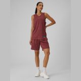 Rýchloschnúce basketbalové šortky unisex - bordové · záber 1