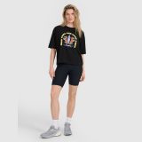 T-shirt oversize s potlačou dámsky - čierny · záber 2