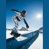 Nohavice snowboardové membrána 15000 pánske - čierno-biele · záber 1