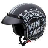 Moto prilba W-TEC Café Racer - Veľkosť: 55-56, S | Farba: Vintage Stock · záber 1