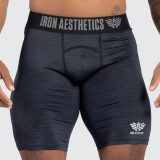 Funkčné šortky Iron Aesthetics Evolution, čierne · záber 1