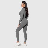Dámsky rebrovaný overal Iron Aesthetics Rib Lady, sivý · záber 5
