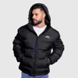 Pánska bunda Iron Aesthetics Zenit Puffer, čierna · záber 2