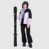 Lyžiarske nohavice softshell membrána 5000 detské - čierne · záber 1