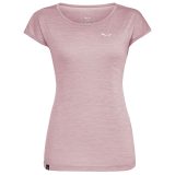 Salewa Puez Melange Dry T-Shirt W - Veľkosť: 40 | Farba: Ružová · záber 1