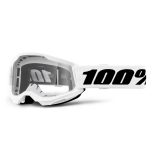 100% Strata 2 Youth biela, číre plexi · záber 1
