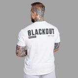 Pánske tričko Iron Aesthetics Blackout, biele · záber 4
