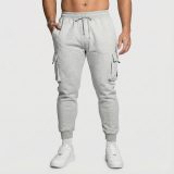Pánske tepláky Iron Aesthetics Cargo Joggers, sivé · záber 3
