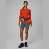 Trekkingové merino longsleeve dámske - oranžové · záber 2