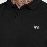 Pánske polo tričko Iron Aesthetics Smart, čierne · záber 3