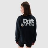 Unisex nerozopínateľná tepláková mikina bez kapucne 4F x Drift Masters - čierna · záber 2