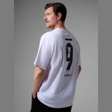 Pánske loose tričko s potlačou 4F x Robert Lewandowski - biele · záber 1