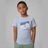 T-shirt regular s potlačou chlapčenský - modrý · záber 1