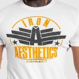 Pánske fitness tričko Iron Aesthetics Force, biele · záber 3