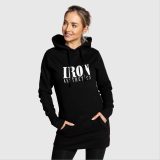 Dámska mikina Iron Aesthetics Longline, čierna · záber 1