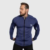 Športový top na zips Iron Aesthetics Unstoppable, modrý · záber 5