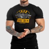 Pánske fitness tričko Iron Aesthetics Force, čierne · záber 2