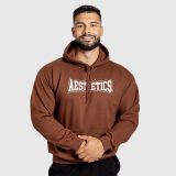Mikina s kapucňou Iron Aesthetics Frontline, cocoa · záber 1