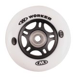 In-line kolieska WORKER 80mm a ložiská ABEC-7 chrome - Set 4 ks · záber 2
