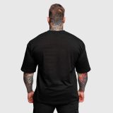 Oversize tričko Iron Aesthetics Major, čierne · záber 4