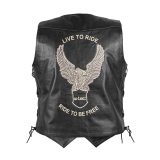 Kožená moto vesta W-TEC Rockridge - Veľkosť: 3XL · záber 5