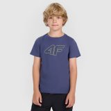 T-shirt regular s potlačou chlapčenský - tmavomodrý · záber 3