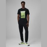 T-shirt regular s potlačou pánsky - čierny · záber 2