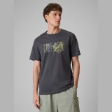 T-shirt regular s potlačou pánsky - sivý · záber 5