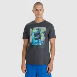 T-shirt regular s potlačou pánsky - sivý · záber 3