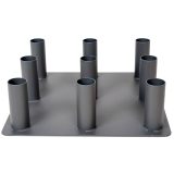 Stojan na olympijské tyče inSPORTline BR5001 • 9x50mm otvor · záber 3