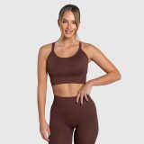 Dámska športová podprsenka Iron Aesthetics Ultimate, hnedá · záber 3