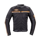 Letná moto bunda W-TEC 2Stripe - Veľkosť: L | Farba: Oranžová · záber 1