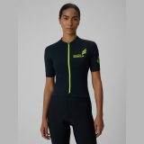 Dámsky cyklistický dres s ochranou UPF50+ - čierny · záber 1