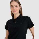 Dámske slim polo tričko - čierne · záber 2