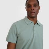 Pánske regular polo tričko - olivové · záber 2