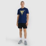 T-shirt regular s potlačou pánsky - tmavomodrý · záber 2