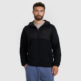 Pánsky regular fleece s kapucňou - čierny · záber 1