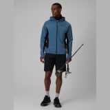Softshell bunda vetruodolná pánska - tmavomodrá · záber 2