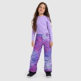 Snowboardové nohavice membrána 10000 dievčenské - multicolor · záber 3