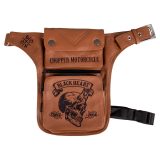 W-TEC Black Heart Devil Skull Brown Leather · záber 1