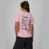 T-shirt relaxed s potlačou dámsky - ružový · záber 2