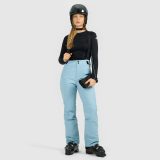 Dámske lyžiarske nohavice s trakmi membrána Dermizax 20000 - tmavomodré · záber 1