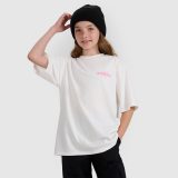 Dievčenské oversize tričko s potlačou - biele · záber 7