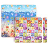 Rolovateľná detská podložka inSPORTline Lhotino 200x180x1,5 cm - Farba: Puzzle, More · záber 1