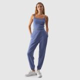 Dámsky slim crop-top s modalom bez potlače - tmavomodrý · záber 2
