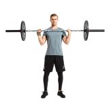 Vzpieračská tyč s ložiskami inSPORTline OLYMPIC OB-86 PCMC 220cm/50mm • 20kg • do 675kg • bez objímok · záber 3