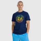T-shirt regular s potlačou pánsky - tmavomodrý · záber 1